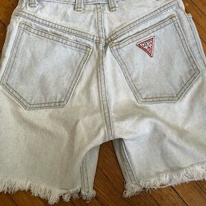 Georges Marciano by Guess Cut Off High Rise Mom Jeans Denim Shorts Size 26 USA